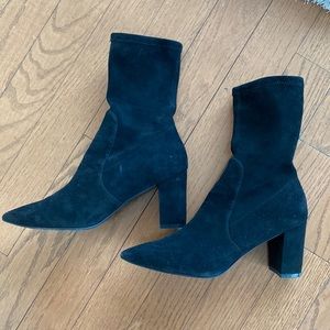 Stuart Weitzman Suede Ankle Booties